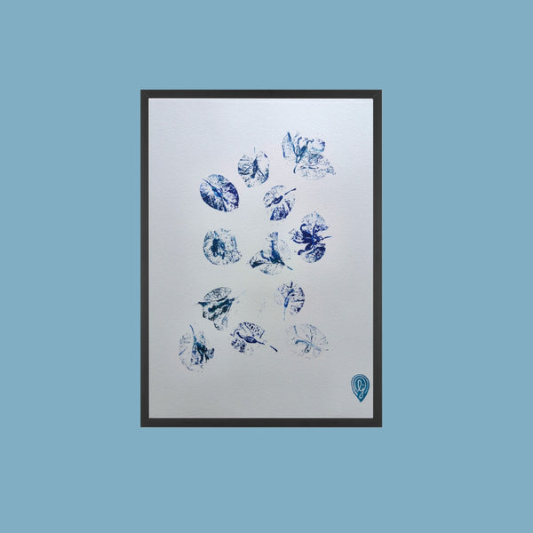 Estampe végétale - Bougainvillea 5 / monotype 24x30cm - art botanique - Blucanari