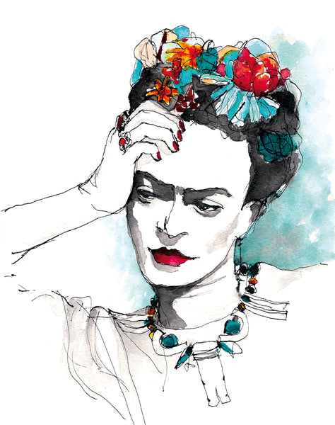 Artprint FRIDA / Affiche d’art designed by Blucanari  30x40cm ou 40x50cm