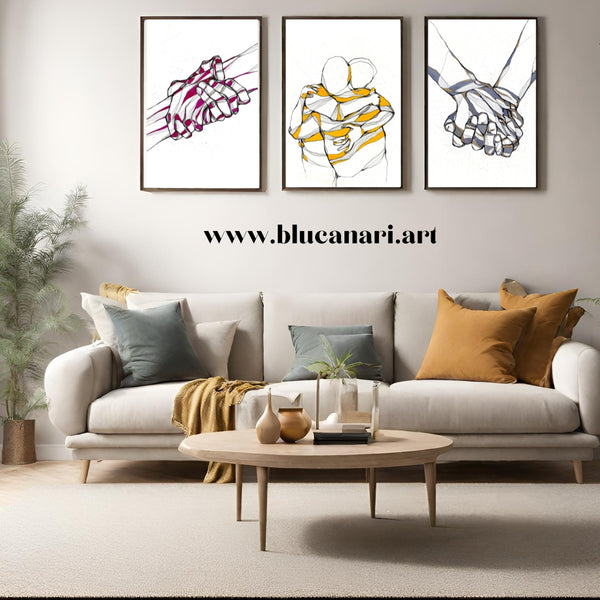 Artprint Vital jaune• Affiche d’art Blucanari  40x50cm
