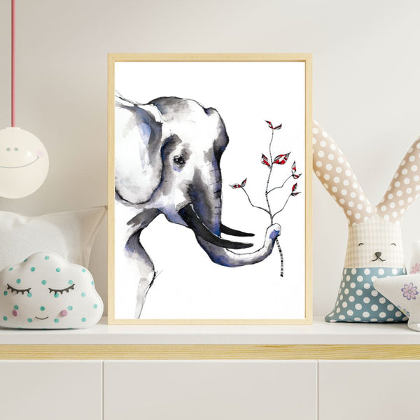 Artprint Elephant / Affiche d’art Blucanari - grand format