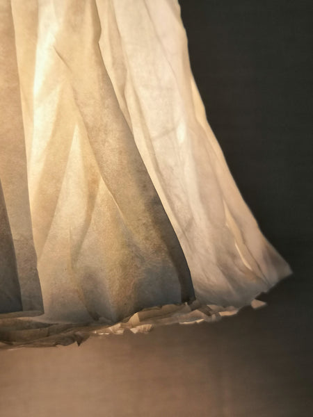 Lampe à suspendre "WAABI" papier japonais blanc