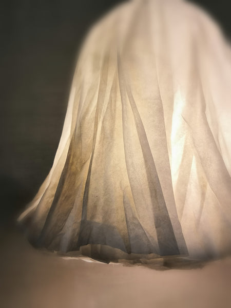 Lampe à suspendre "WAABI" papier japonais blanc