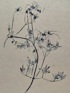 Impression sauvage / Monotype de plante sauvage 24x30cm