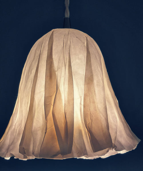 Lampe à suspendre "WAABI" papier japonais blanc