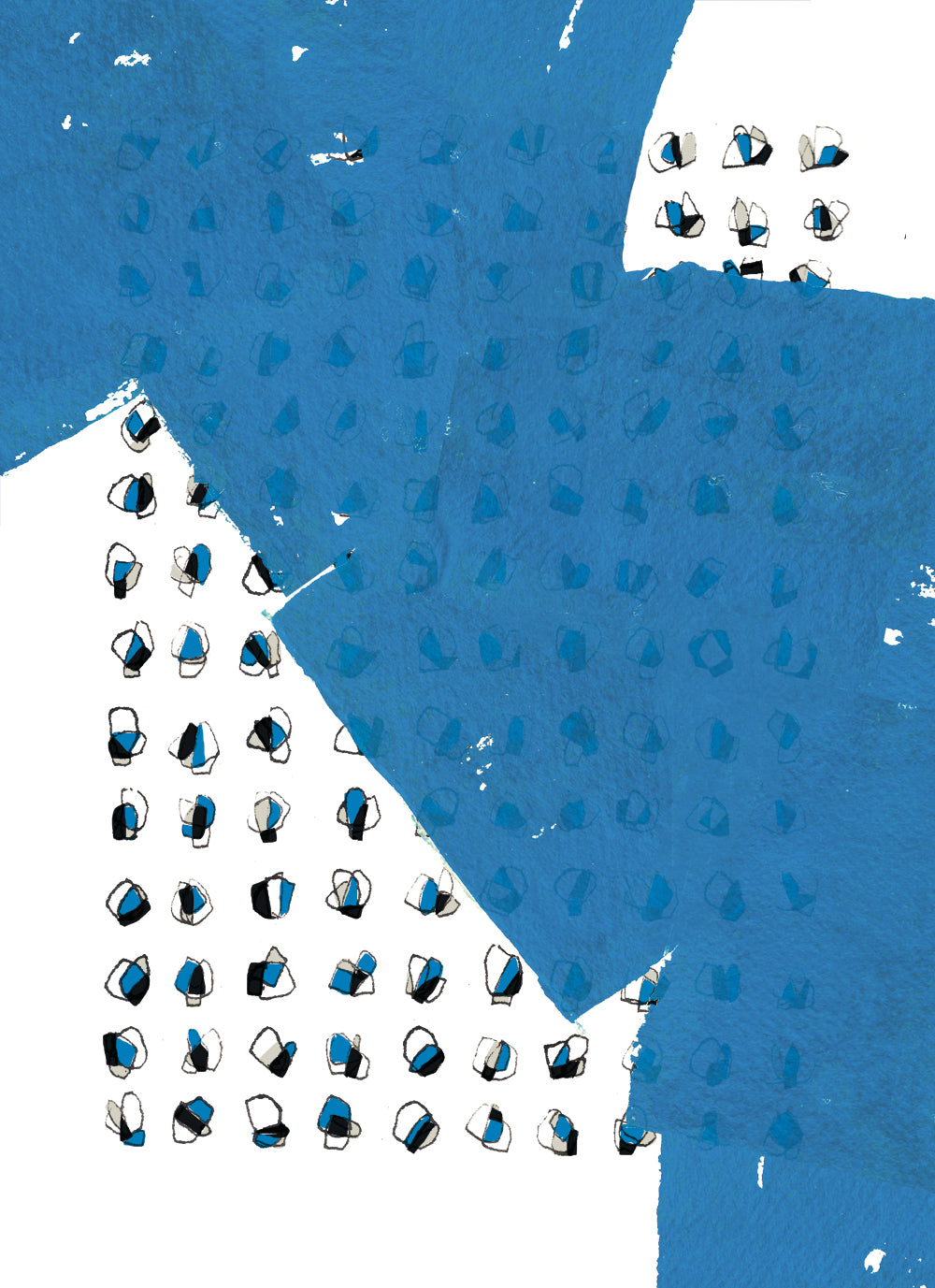 Litanies • Affiche d’art Blucanari  40x60cm ou 60x80cm style abstrait