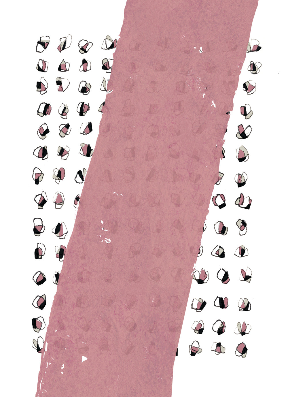 Litanies • Affiche d’art Blucanari  40x60cm ou 60x80cm style abstrait