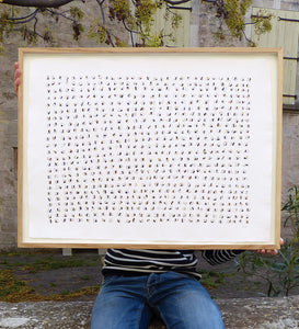 Dessin contemporain à l’encre sur papier d’art 60x80cm - LITANIES BY TUD. BLUCANARI