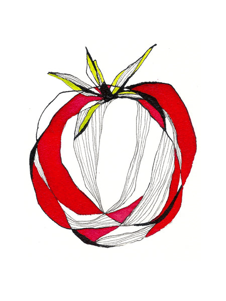 Tomate • Affiche d’art Blucanari  40x50cm ou 60x80cm