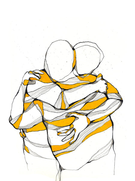 Artprint Vital jaune• Affiche d’art Blucanari  40x50cm