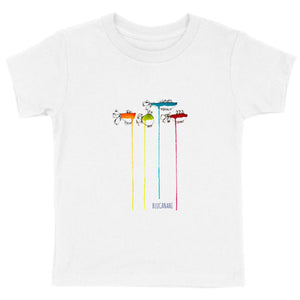 T shirt enfant Wet fishes Multicolor - BLUCANARI