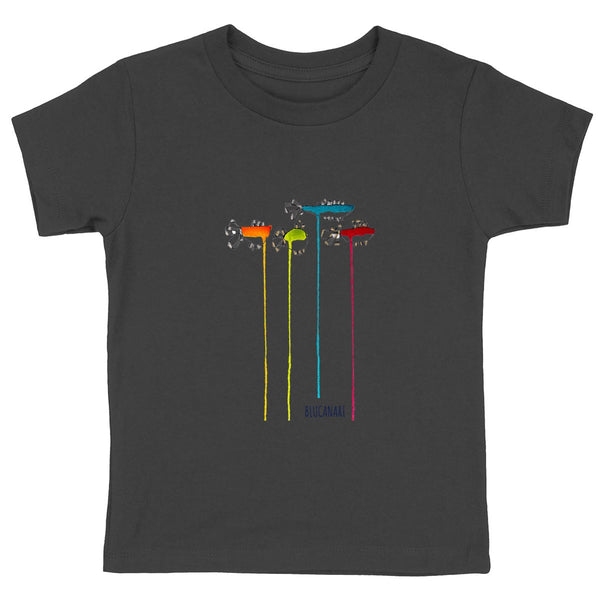 T shirt enfant Wet fishes Multicolor - BLUCANARI