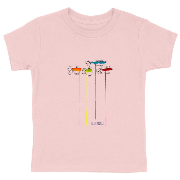 T shirt enfant Wet fishes Multicolor - BLUCANARI