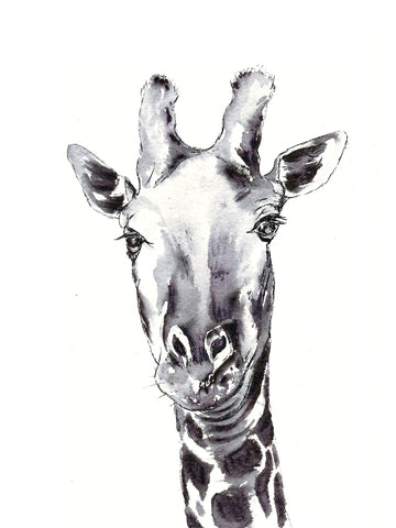 Girafe • Affiche d’art Blucanari 30x40cm