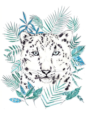 Jaguar • Affiche d’art Blucanari  40x50cm ou 60x80cm