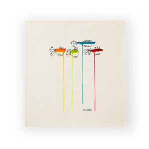 Housse de coussin WET FISHES MULTICOLOR / BLUCANARI 40x40cm
