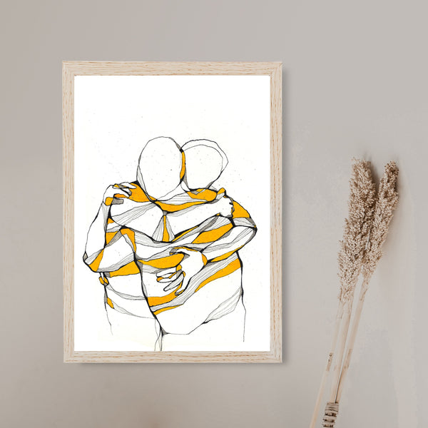 Artprint Vital jaune• Affiche d’art Blucanari  40x50cm